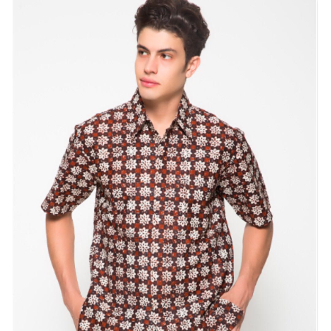 Batik Pria Tampan Short Sleeved Shirt With Ethnic Design Men S