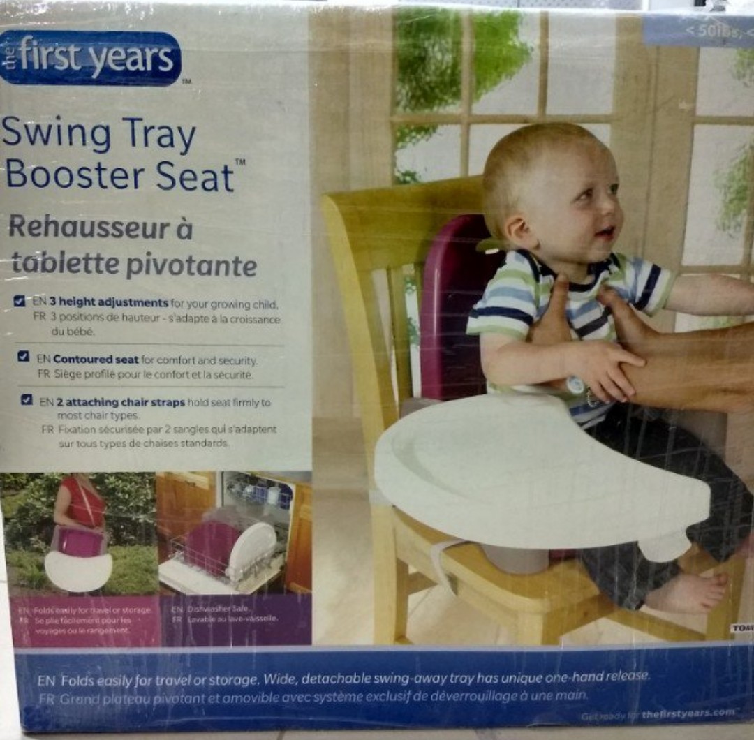 First years booster seat with tray clearance