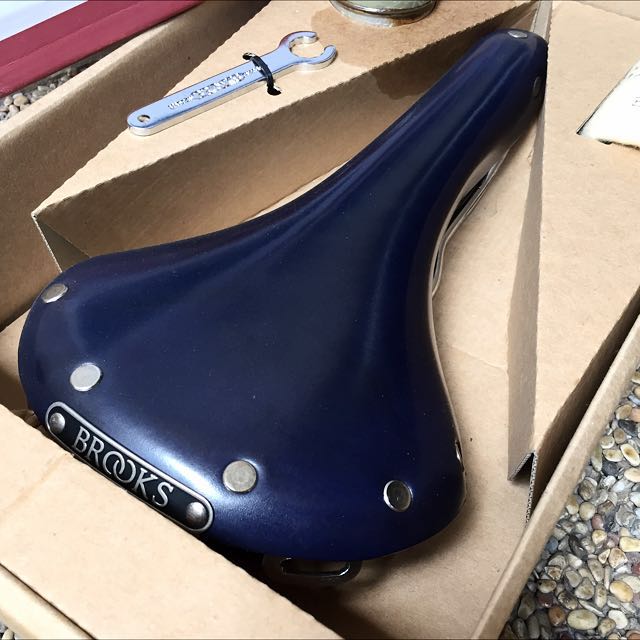 Brooks cheap saddle blue