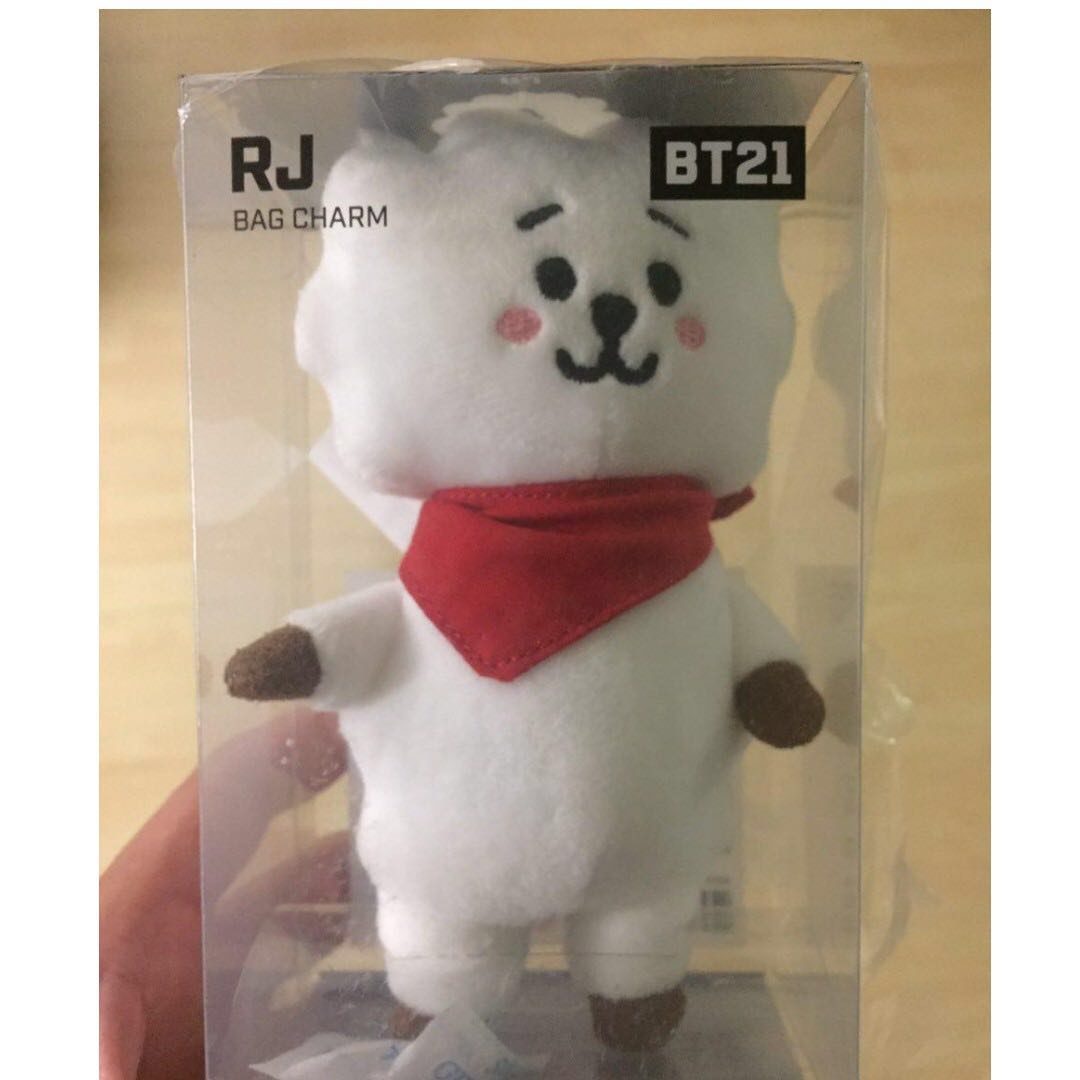 Bts Bt21 Official Rj Keychain Bag Charm Entertainment K Wave On