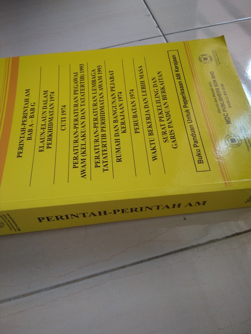 Buku Perintah Perintah Am Books Stationery Books On Carousell