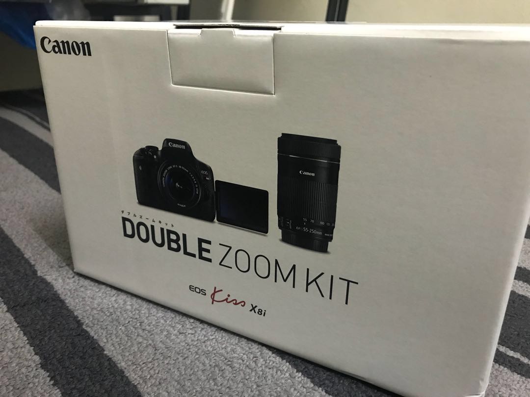 canon eos kiss x8i double zoom kit (750d)