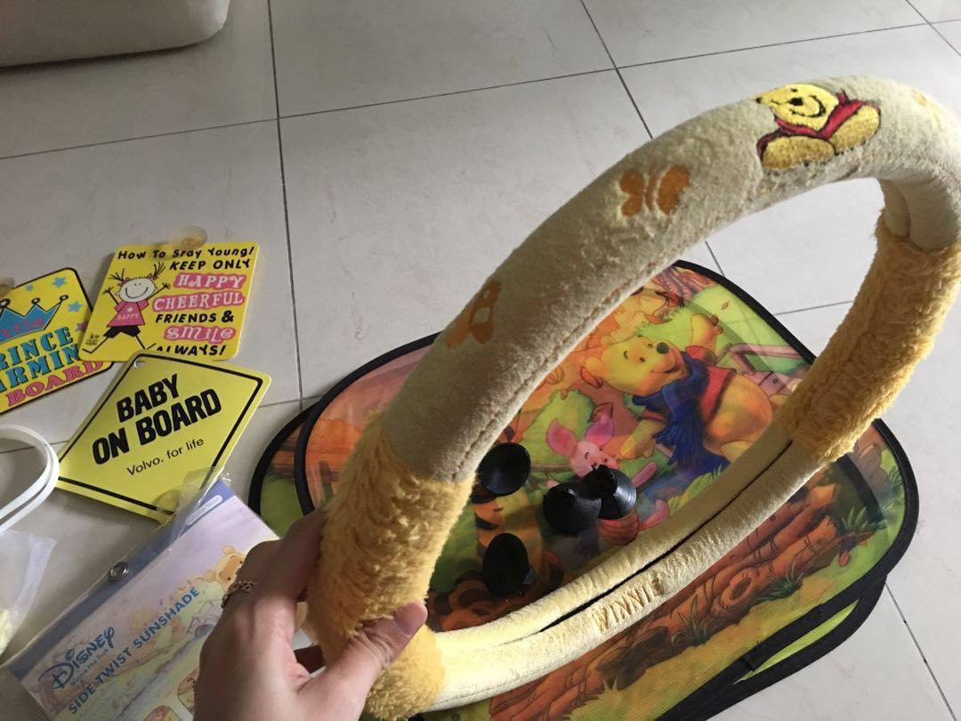 Winnie the pooh steering wheel cover discount