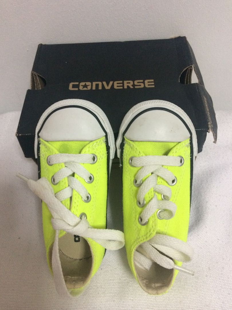 green converse baby shoes