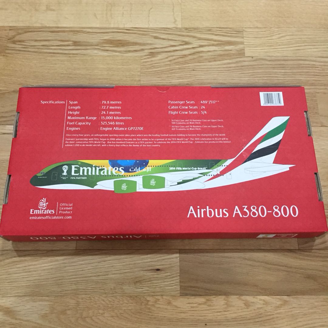 Emirates Airbus A380-800 Brasil FIFA World Cup Edition