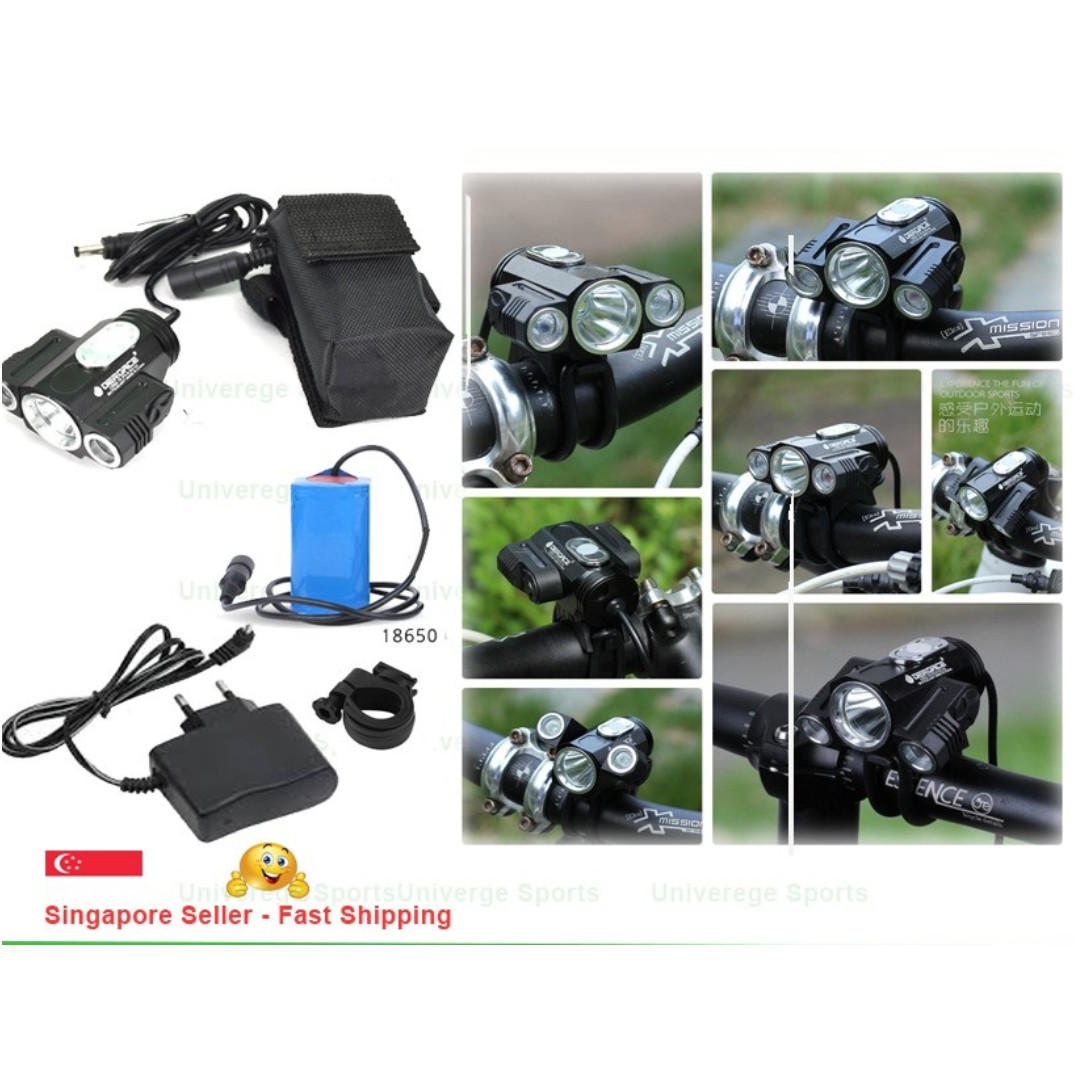 bike front light with battery pack