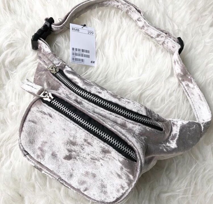 H&m waist bag velvet 2025