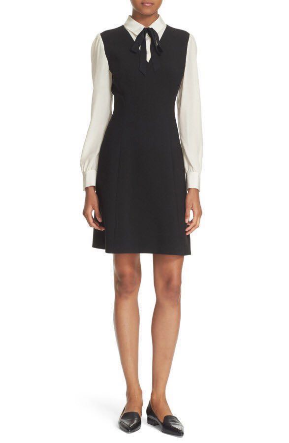 kate spade bow tie crepe a line dress Kate Spade New York Bow Tie Crepe A-Line Dress, Luxury, Apparel on Carousell