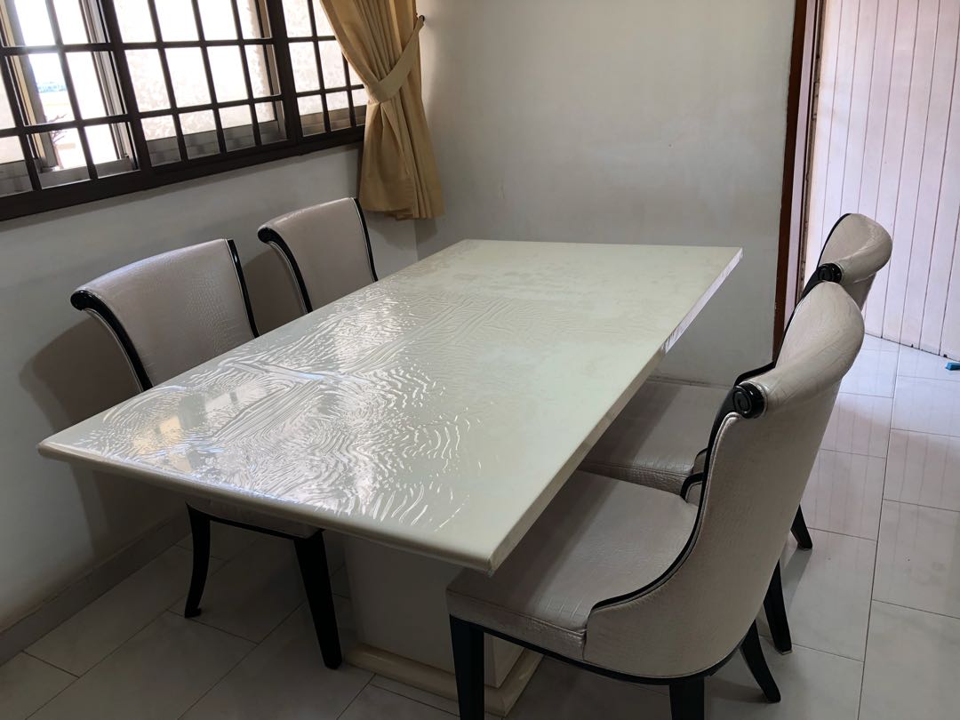 Korean marble new arrivals dining table