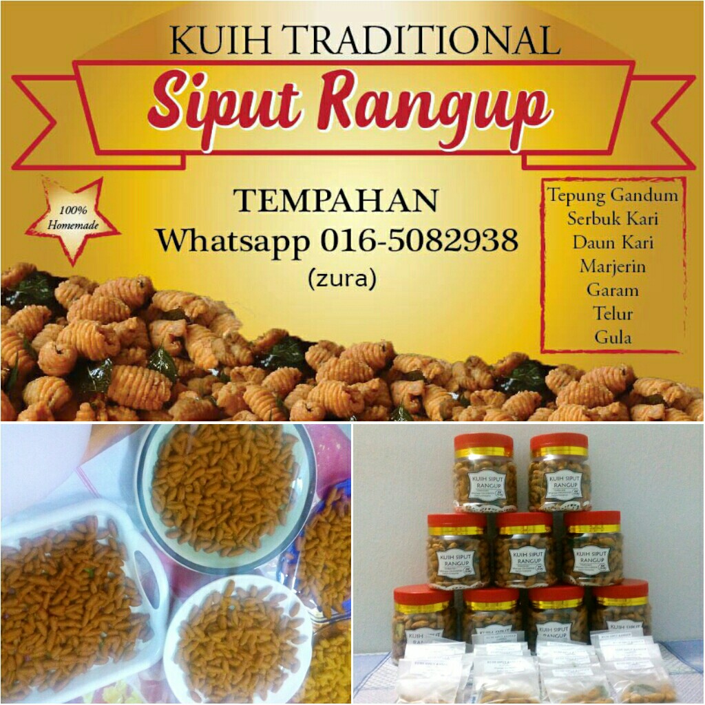 Kuih Siput Rangup 3 Balang Rm25 Food Drinks Instant Food On Carousell