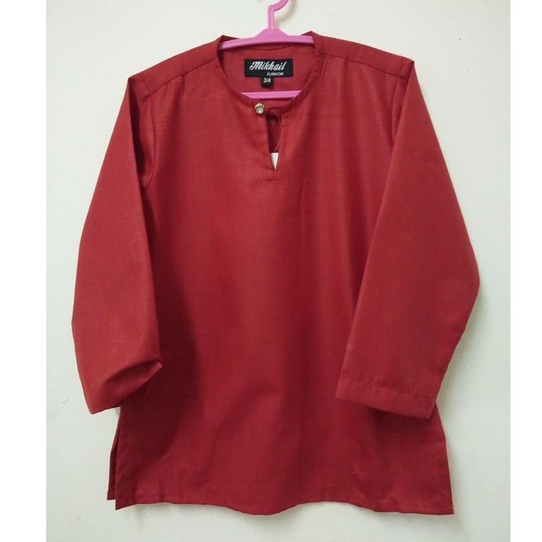 20 Koleski Terbaru Baju Melayu Warna Merah Hati  Lamaz 