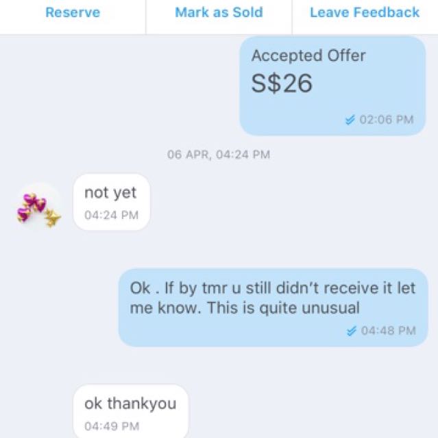 Mailing proof (Category: Other Sports Equipment and Supplies) located in Singapore. Submitted by Pineapplesoda (Listing ID 170291336, Image 2). Description: .