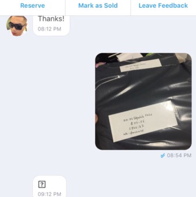 Mailing proof (Category: Other Sports Equipment and Supplies) located in Singapore. Submitted by Pineapplesoda (Listing ID 170291336, Image 4). Description: .