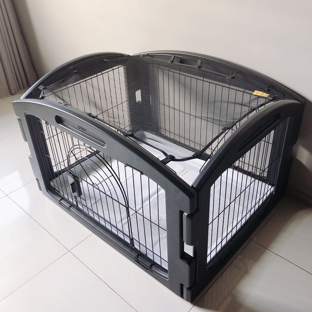 Circle shop dog cage
