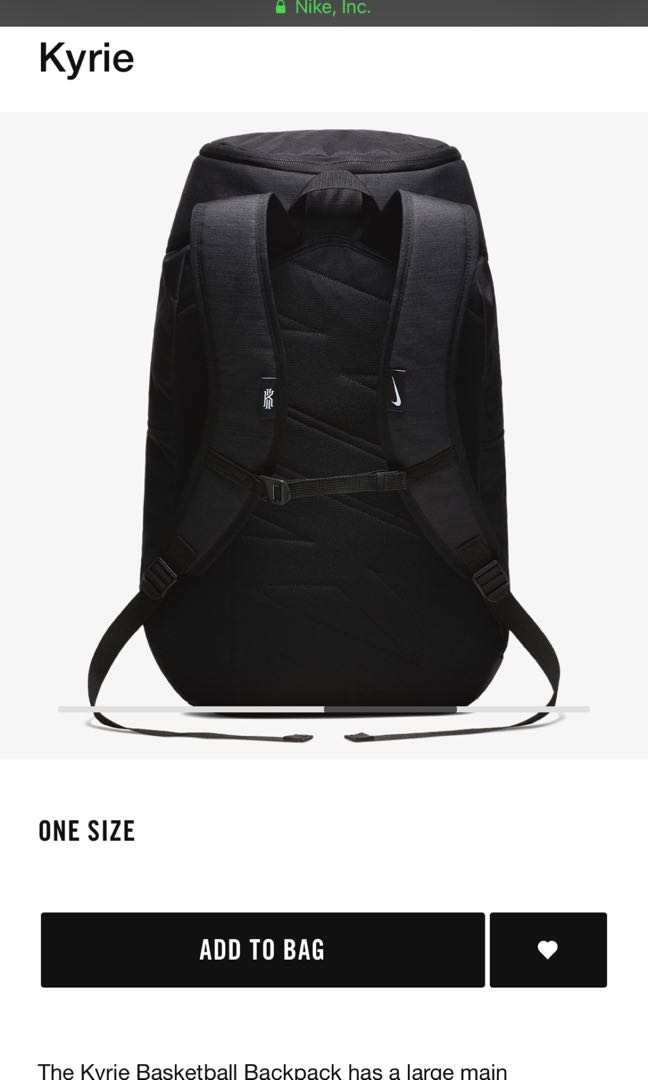 Nike kyrie basketball bag store