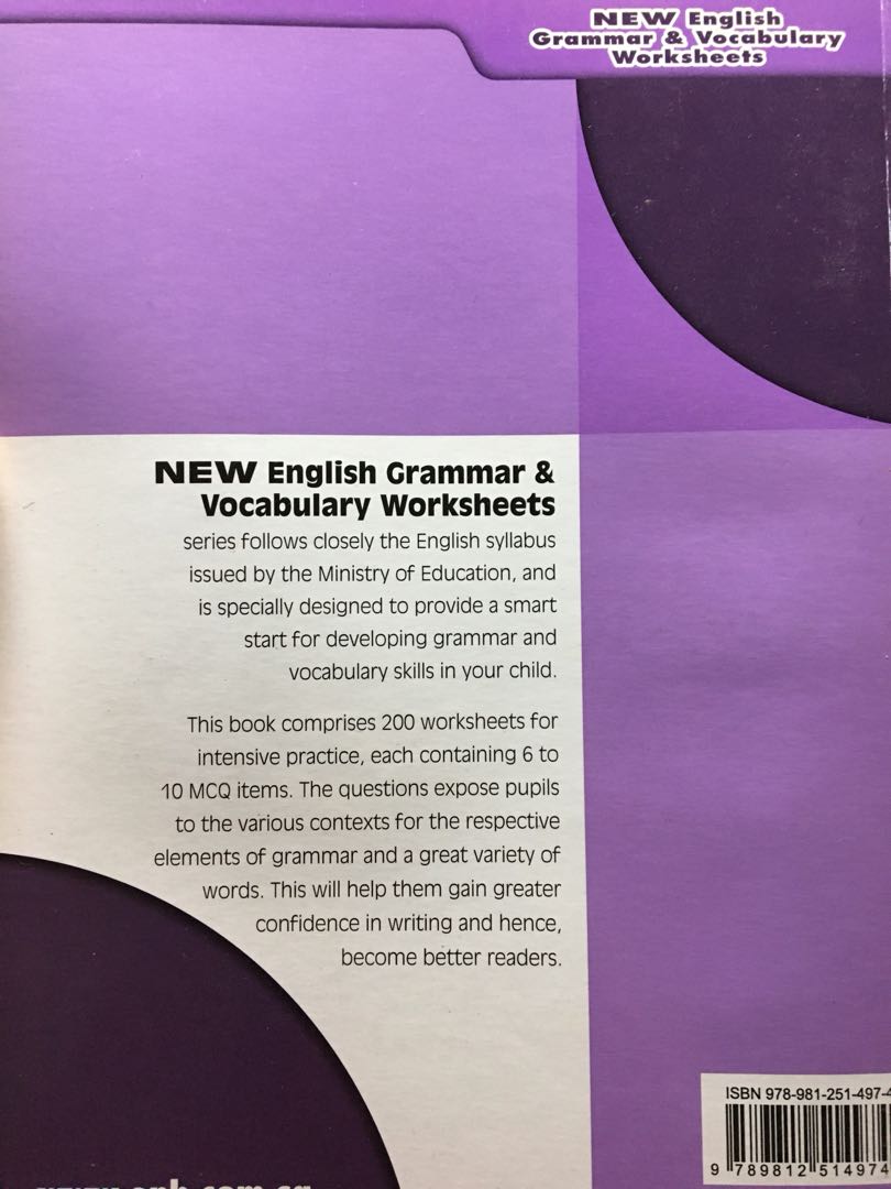 p6 english grammar & vocabulary worksheets assessment book, Hobbies ...