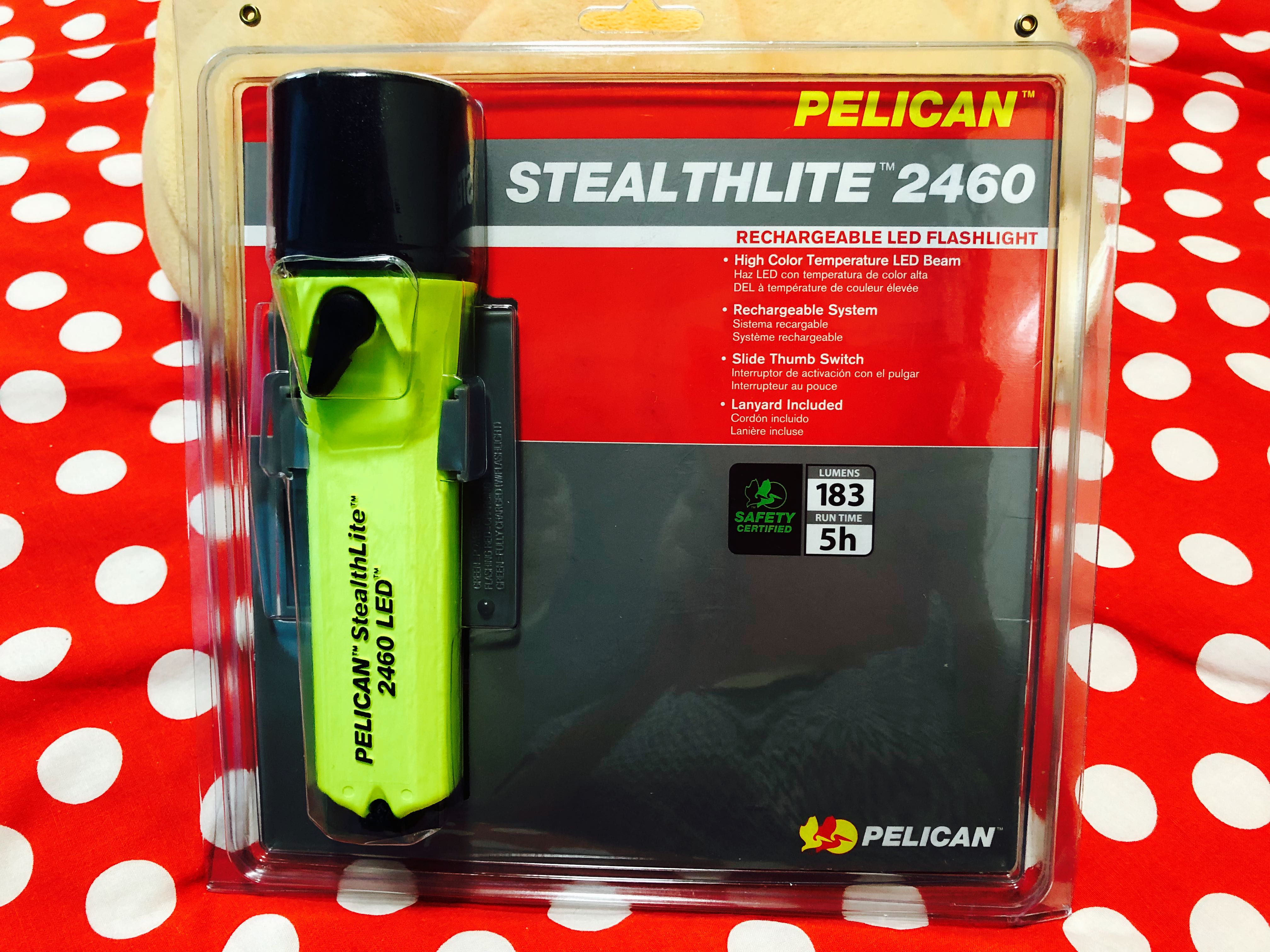 PELICAN STEALTHLITE 2460 Rechargeable LED Flashlight, Mobile Phones