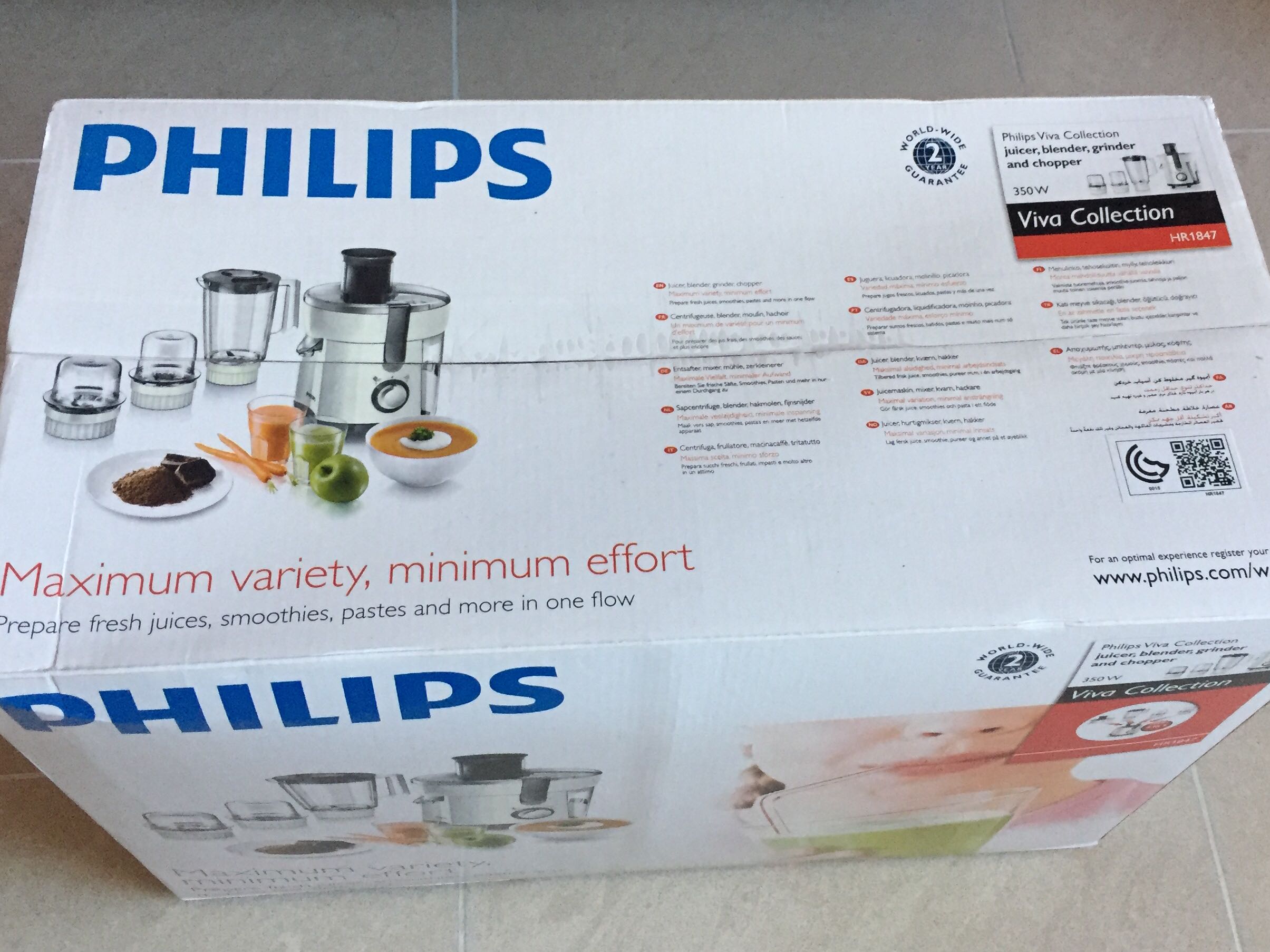 Philips Centrifugeuse, blender, moulin, hachoir Philips – HR1847