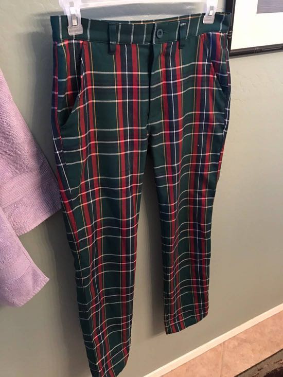 Pleasures Plaid Pants, Men's Fashion 