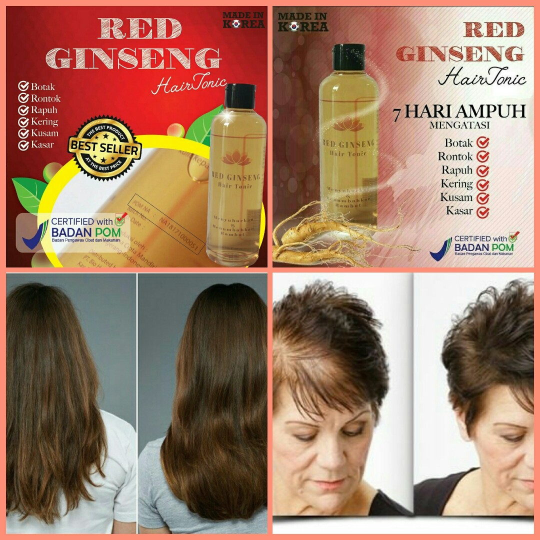 Red Ginseng Hair Tonic Kesehatan Kecantikan Perawatan Rambut Di