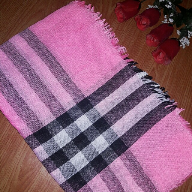 Segiempat Dusty Pink Burberrypashmina Cantikjilbab Murahpastan