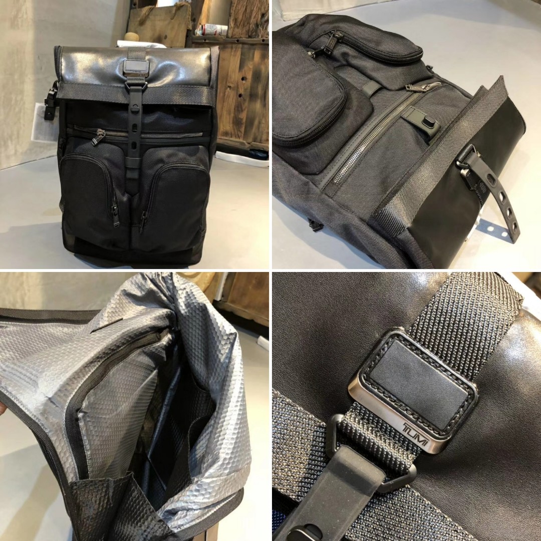 Tumi Alpha Bravo London Roll Top Backpack 232388, Men's ...