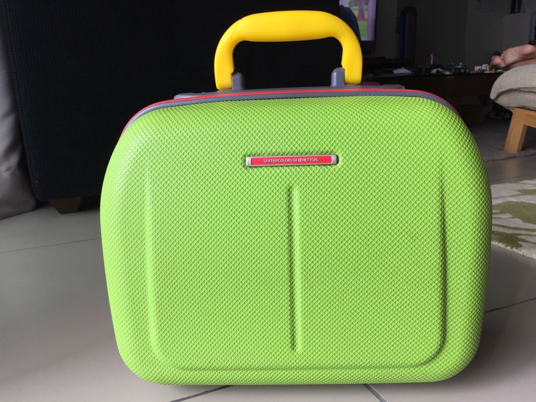 United Colors of Benetton small carry-on make up suitcase luggage bag ...
