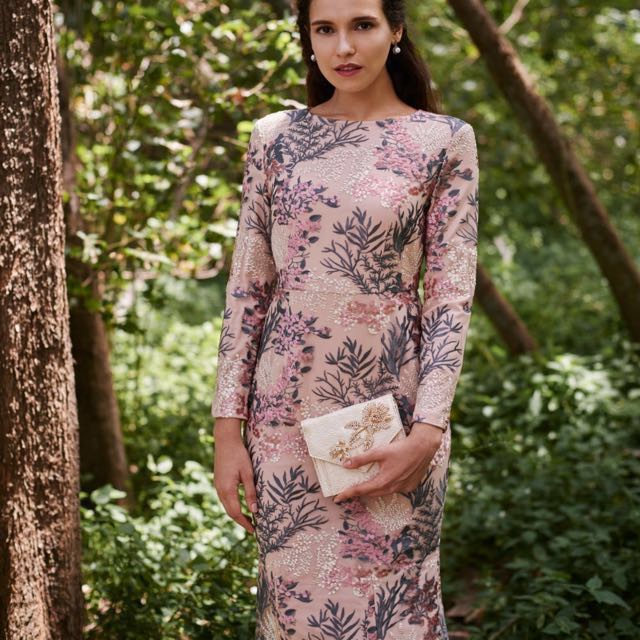 Zalia Embroidered Lace Mermaid Dress S Women s Fashion Tops Blouses on Carousell