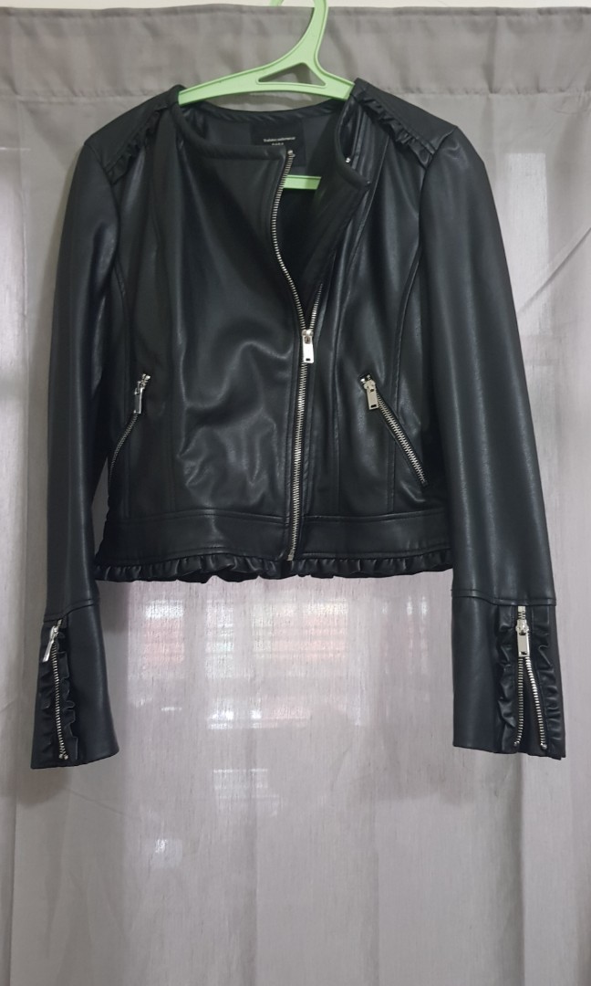 Zara Pu Leather Jacket Worn Once