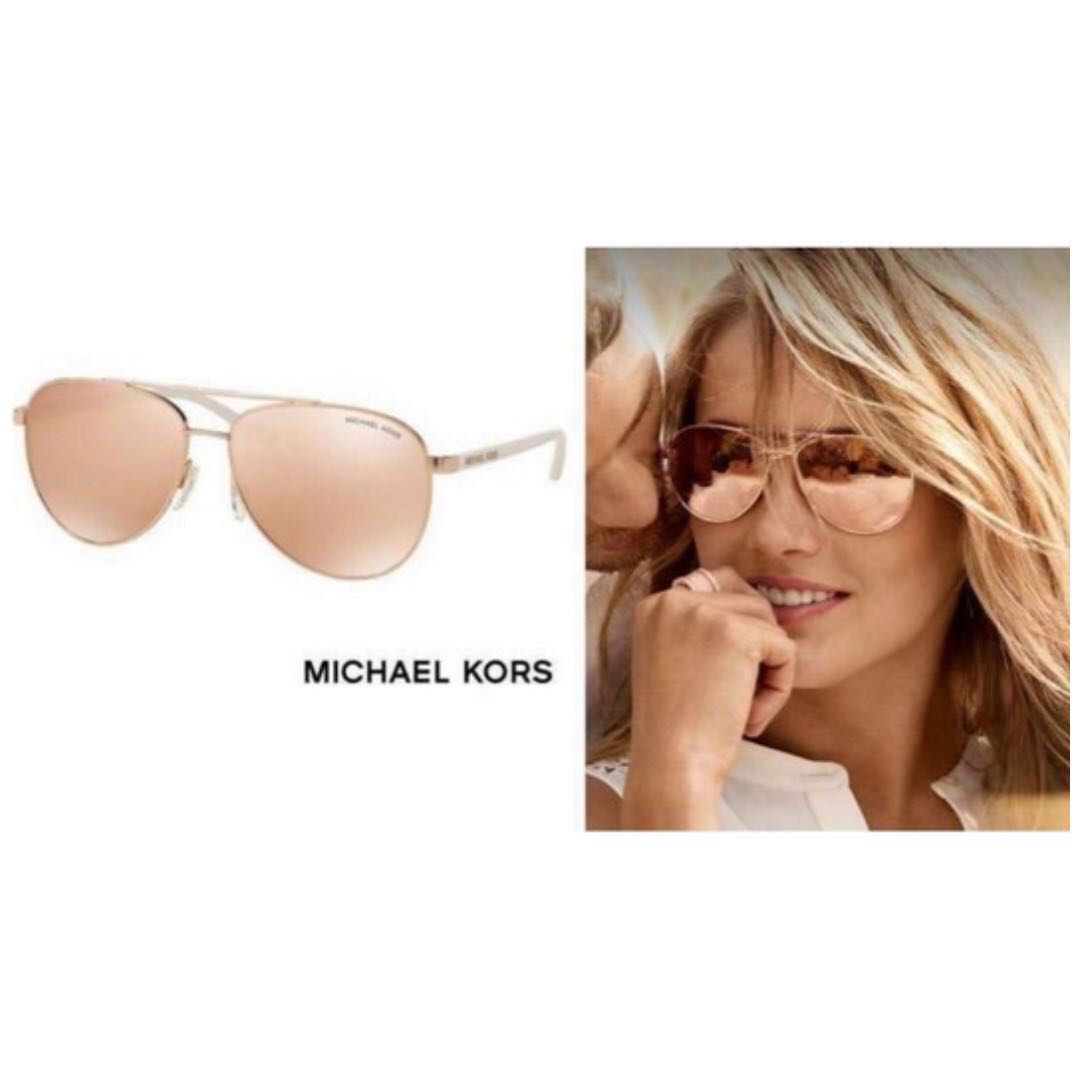 michael kors mirrored aviator sunglasses