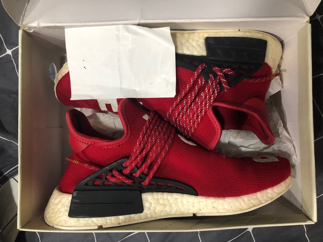 Adidas NMD Scarlet Red Human Race Men s Fashion Footwear Sneakers on Carousell