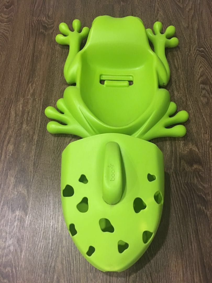 Boon Green Frog Pod - Bath Toy Scoop, Drain and Storage, Hobbies