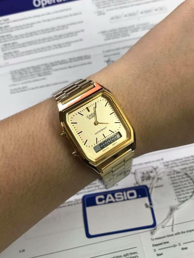 casio aq 230 gold price