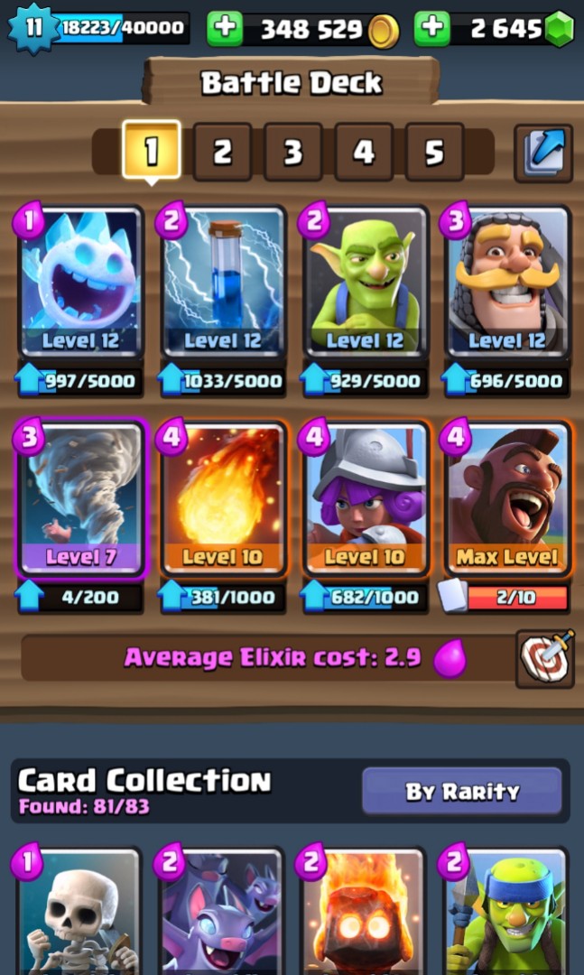 Clash royale acct cheap and good hog cycle, Video Gaming, Gaming