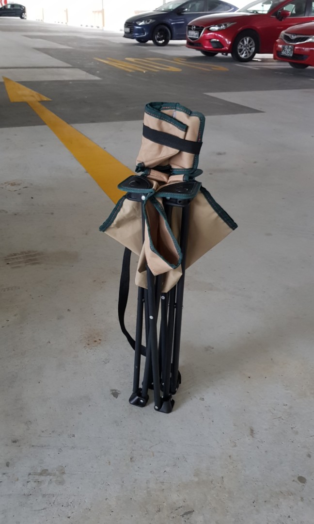 decathlon foldable chair x 2 furniture home living outdoor furniture on carousell