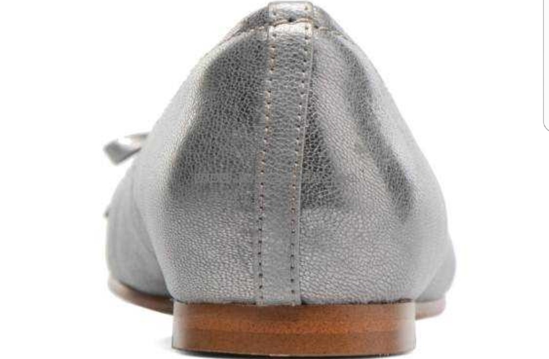 clarks silver pumps