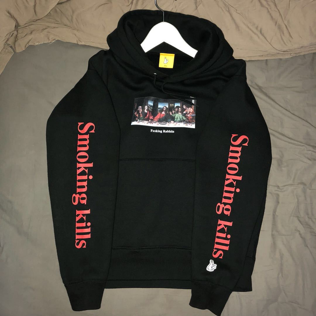 Fr2 Last Supper Smoking Kills Hoodie Black