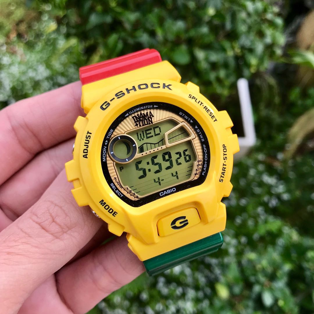 G SHOCK GLX 6900XA 9 IN4MATION RASTA ONE LOVE