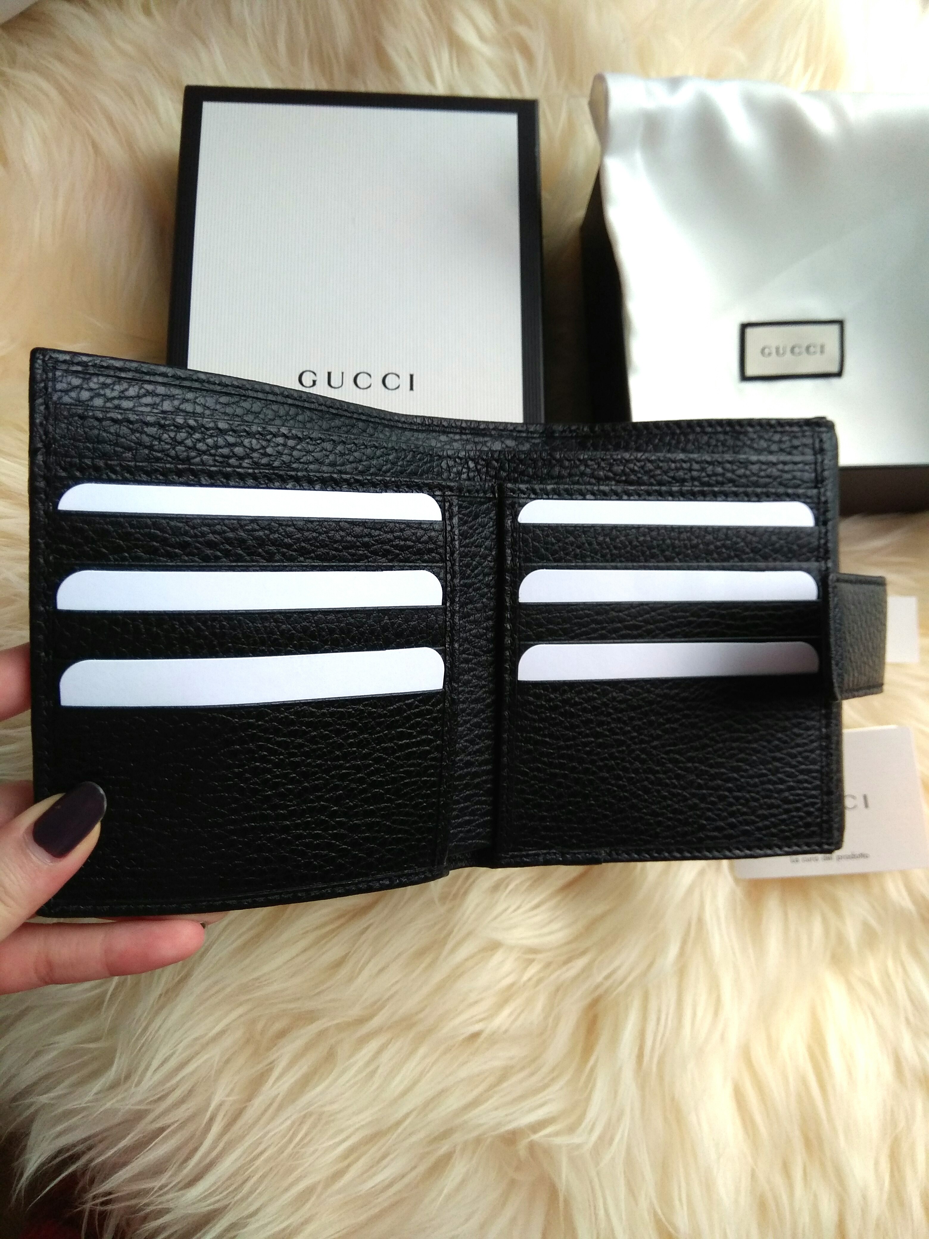 gucci leather french flap wallet