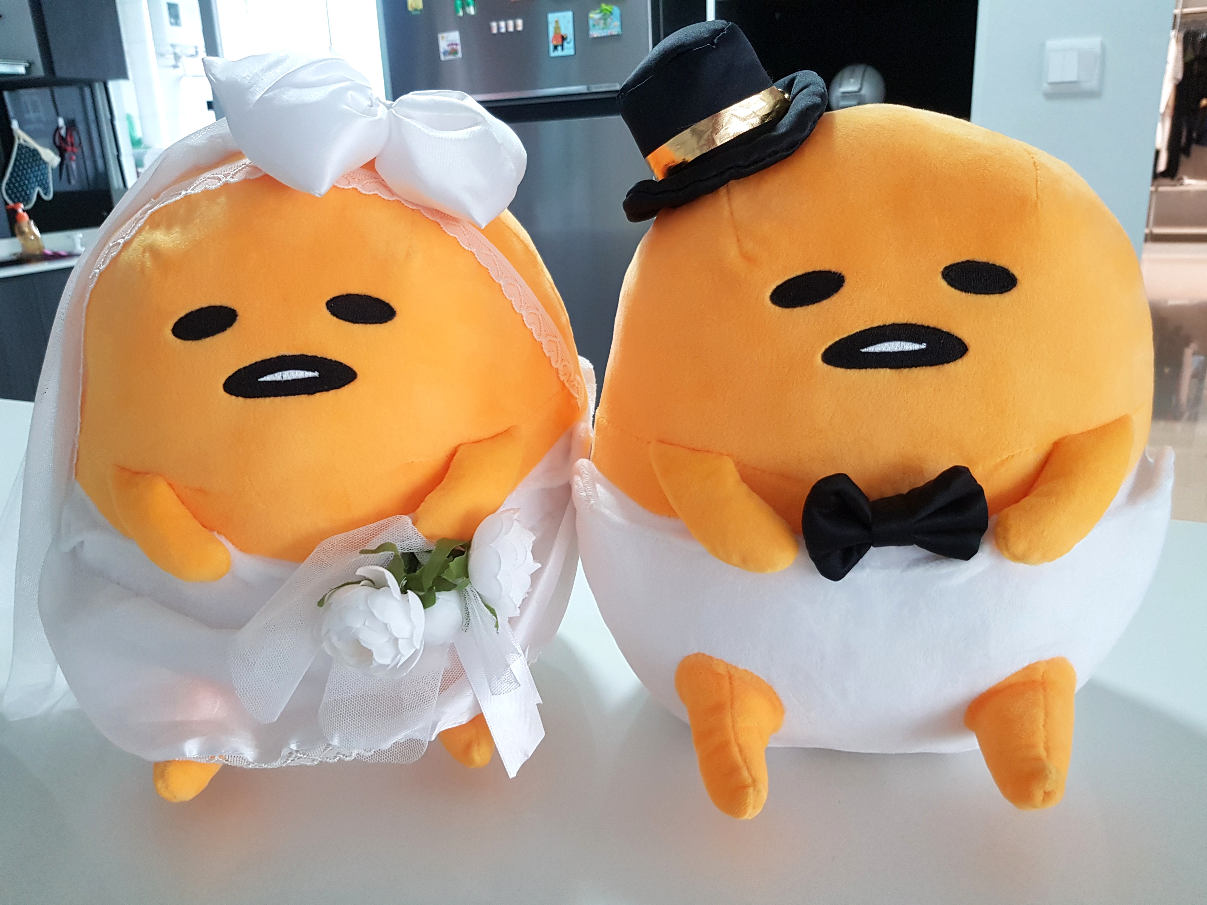 Gudetama Wedding Bride Groom Plush Soft Toys Doll Toys Games Stuffed Toys On Carousell