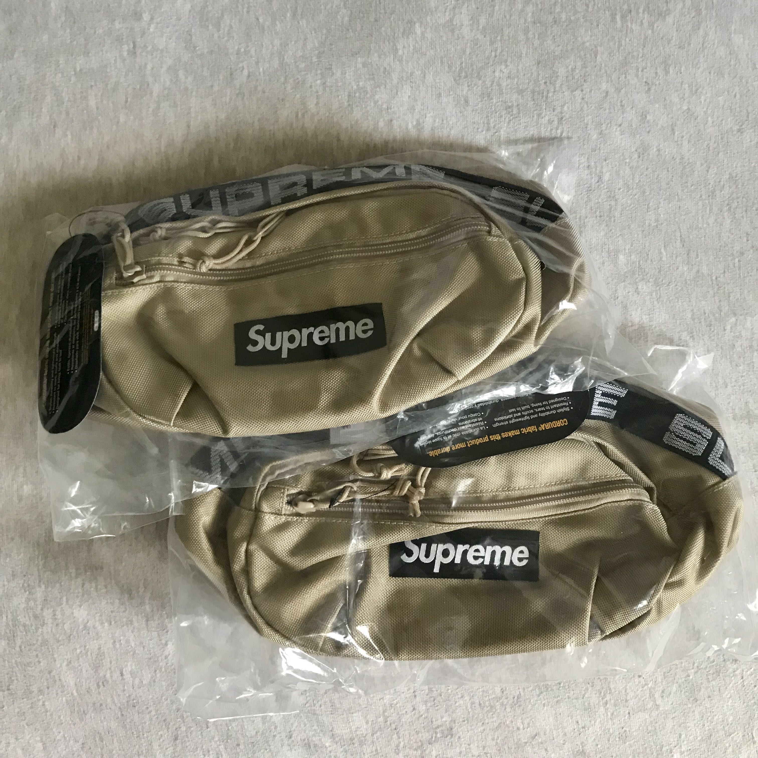 supreme tan waist bag