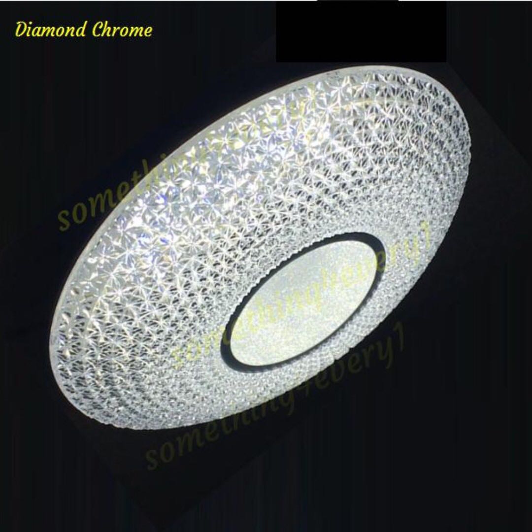 Led Ceiling Light Diamond Chrome Furniture Home Decor On Carousell