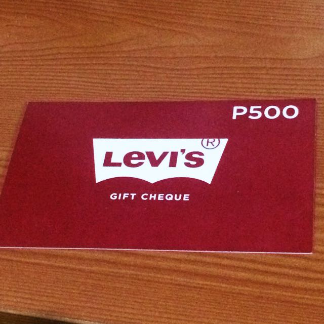 Levi's Gift Cheque worth 500, Tickets & Vouchers, Store Credits on Carousell
