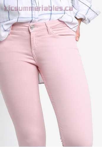 light pink denim jeans