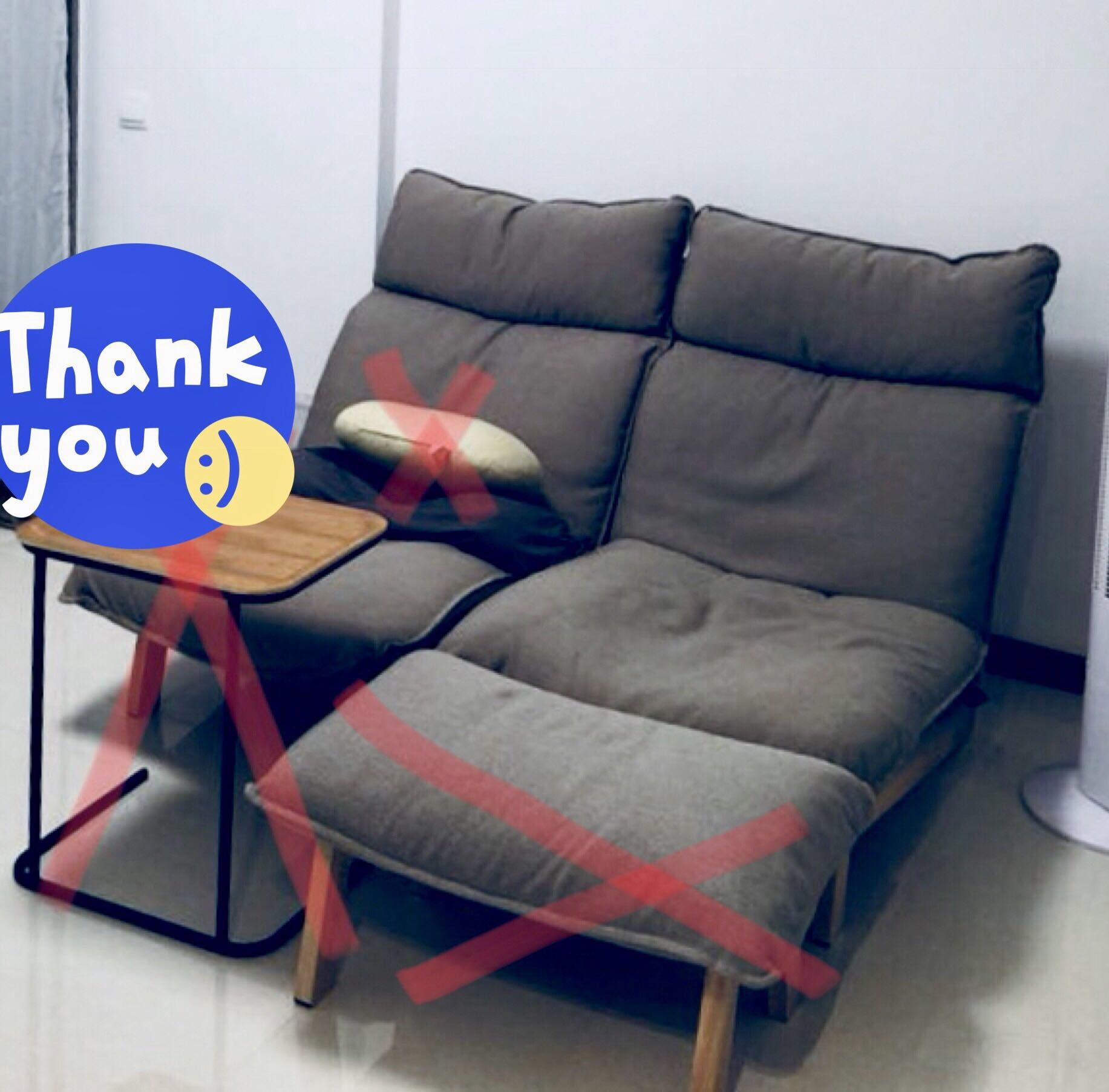 Muji Two Seater Recliner Sofa Muji Two Seater Recliner Sofa