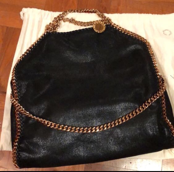 stella mccartney gold chain bag