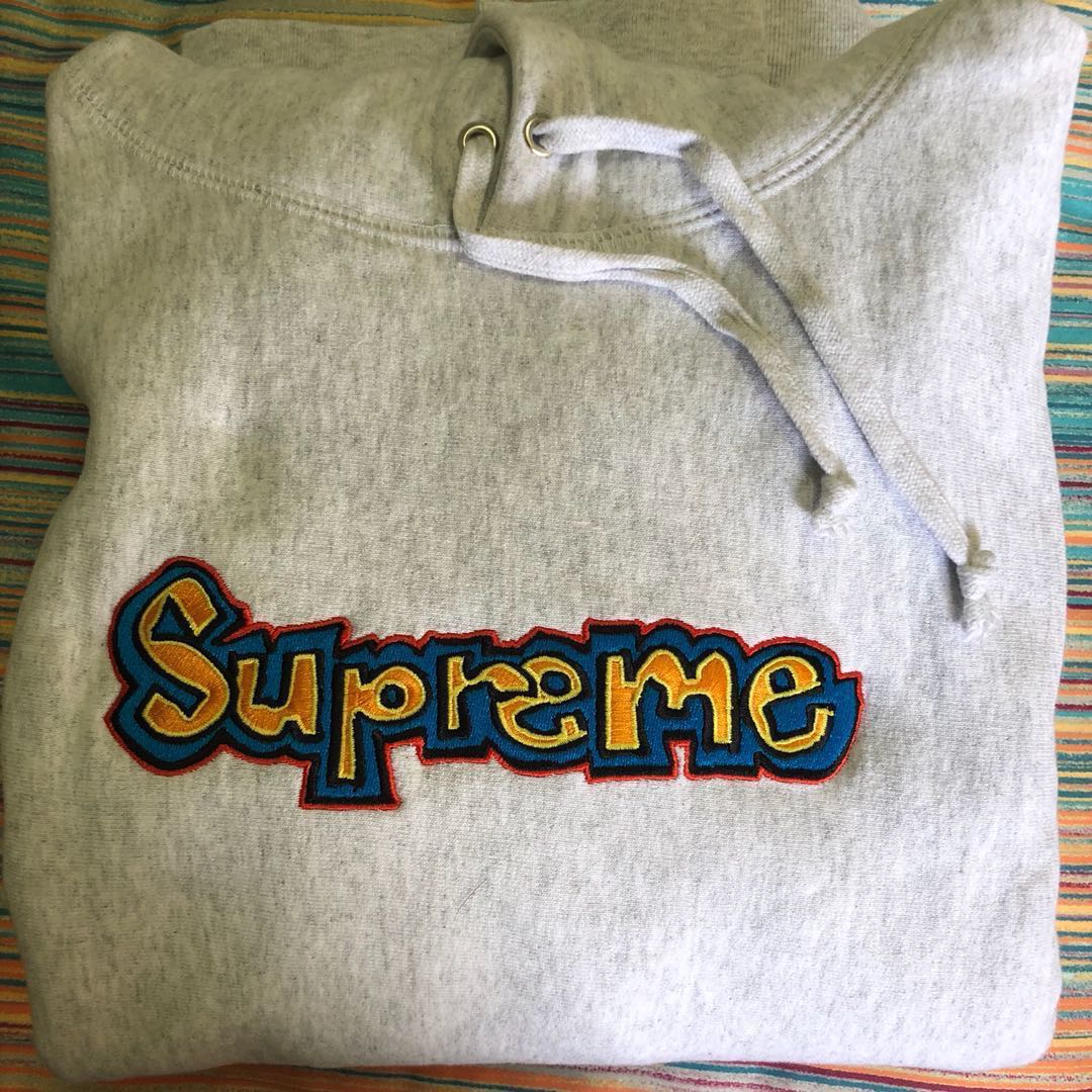 Supreme Gonz Logo Hooded Sweatshirt Men s Fashion Tops Sets