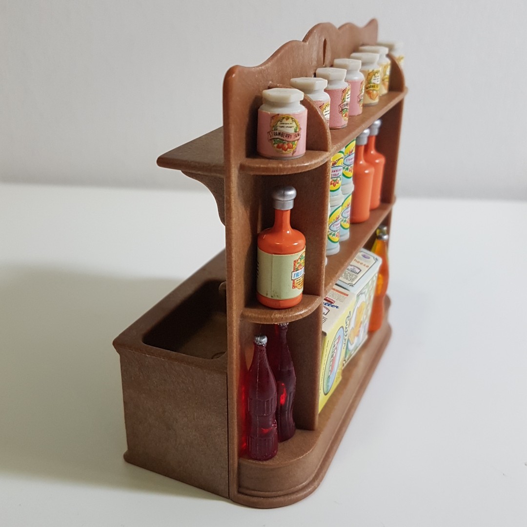Sylvanian Families Storage Cupboard / Shelf / Sink Set, Hobbies & Toys