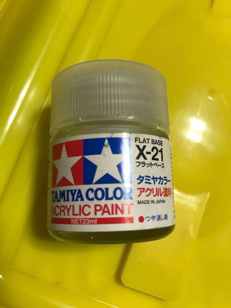 Tamiya Color Acrylic Paint X21 Flat Base, Hobbies & Toys, Stationery