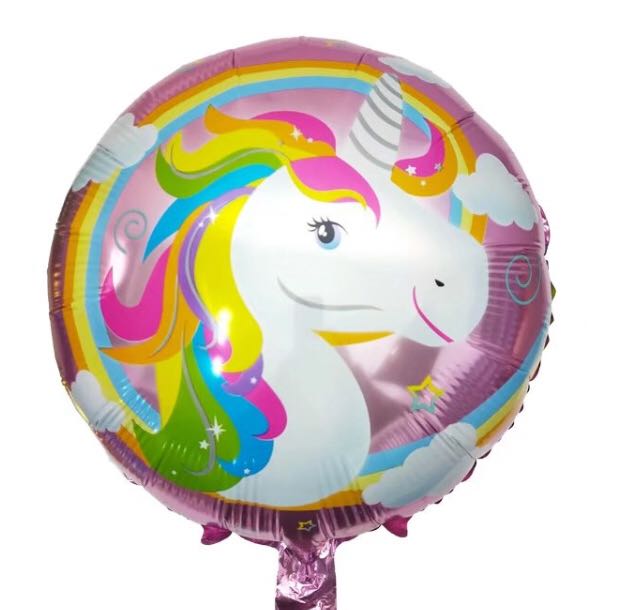 Unicorn Round Foil Balloon 18 Design Craft Others On Carousell